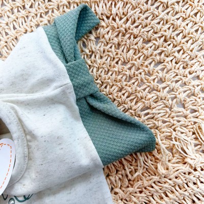 Conj. Blusa Concha do Mar e Short - Areia e Verde